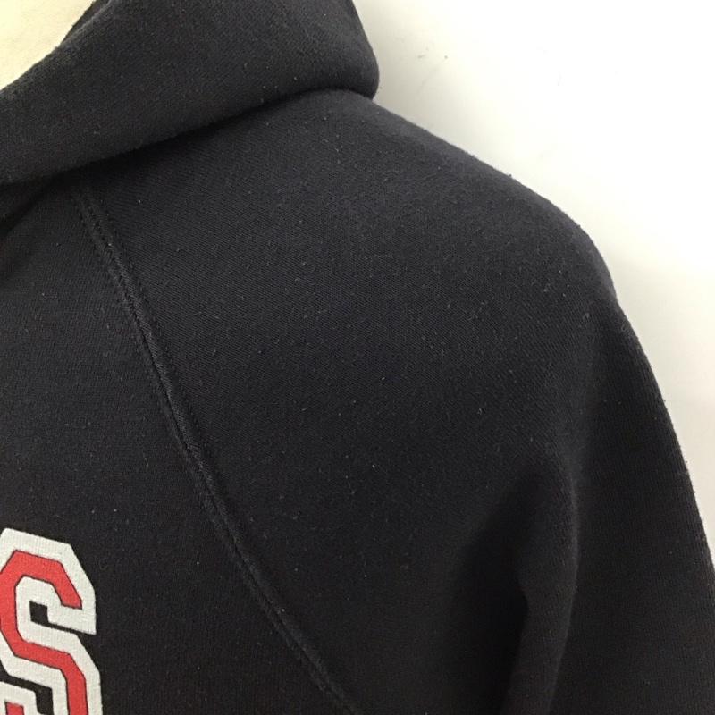 エヌビーエー NBA パーカー 長袖 CHICAGO BULLS フーディー プルオーバー 裏起毛 M ロゴ、文字 黒 / ブラック /  メンズ USED 古着 中古 10121335