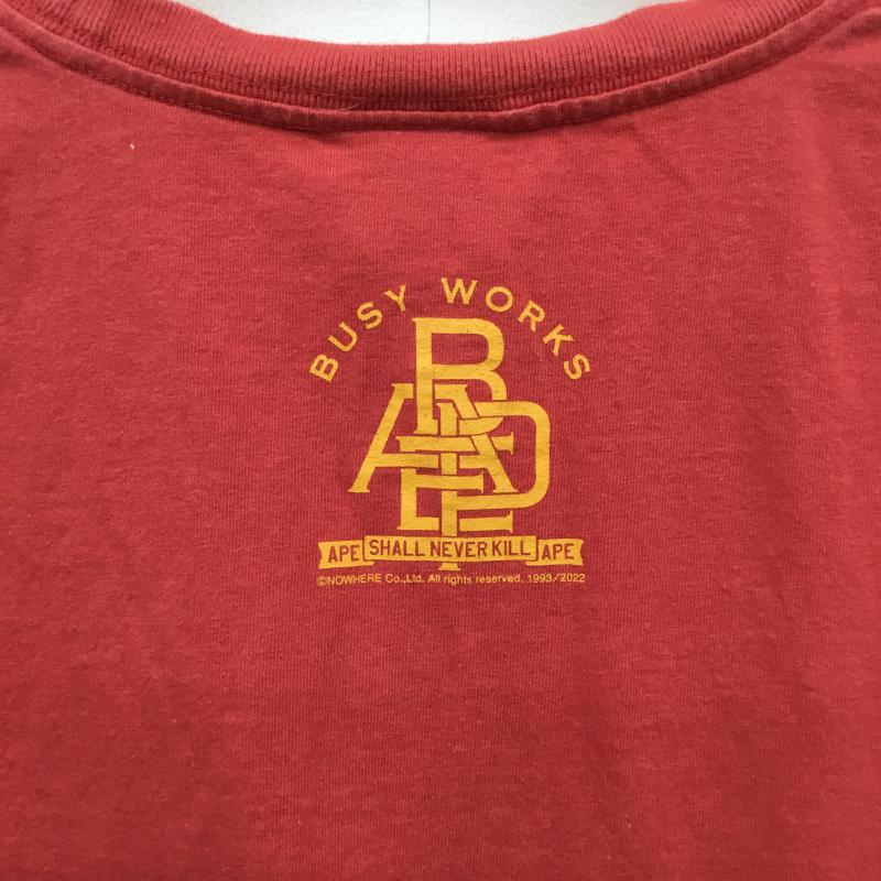 アベイシングエイプ A BATHING APE Tシャツ 半袖 XL プリント 赤 / レッド / X 黄 / イエロー /  メンズ USED 古着 中古 10128857