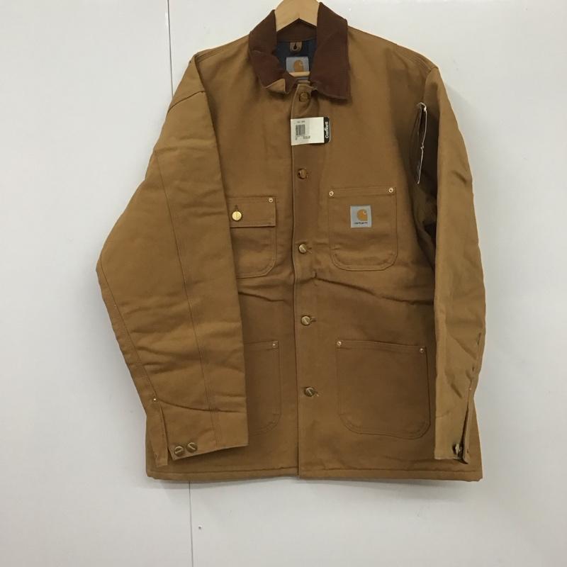 カーハート Carhartt ジャケット、上着 ジャケット、ブレザー ロングジャケット duckchorecoat アウター 42 ロゴ、文字 ベージュ / ベージュ /  メンズ USED 古着 中古 10131442