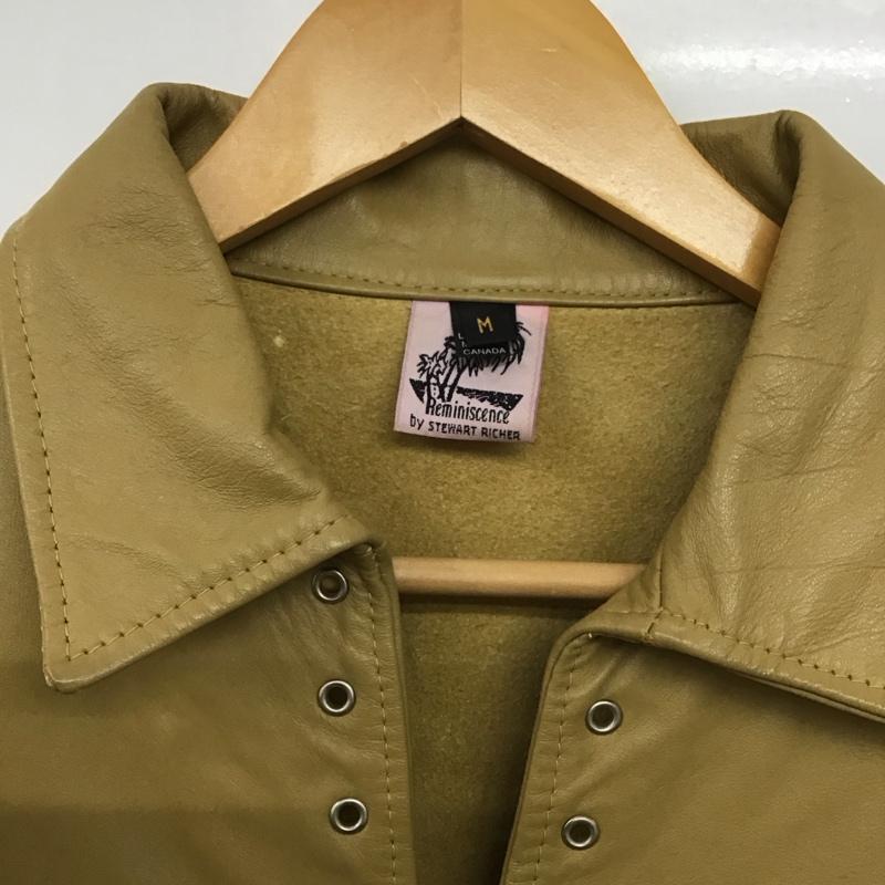 レミニッセンス REMINISCENCE ジャケット、上着 ジャケット、ブレザー レザージャケット プルオーバー サイドジップ M 無地 ベージュ / ベージュ /  メンズ USED 古着 中古 10141792