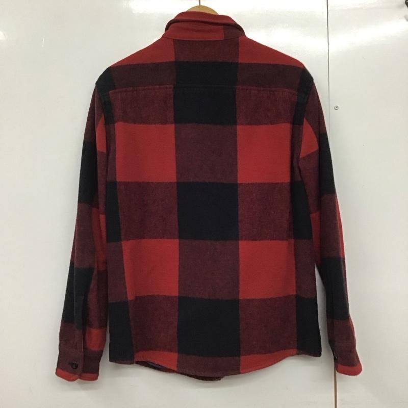 アバクロンビーアンドフィッチ ABERCROMBIE&FITCH シャツ、ブラウス 長袖 長袖シャツ チェックシャツ カラーシャツ 厚手 XS チェック 赤 / レッド / X 黒 / ブラック /  メンズ USED 古着 中古 10140733