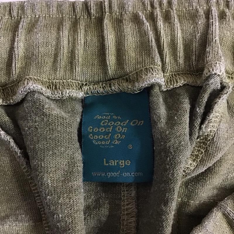 グッドオン Good On パンツ ショートパンツ ショートパンツ ハーフパンツ カジュアルパンツ L 無地 カーキ / カーキ /  メンズ USED 古着 中古 10119701