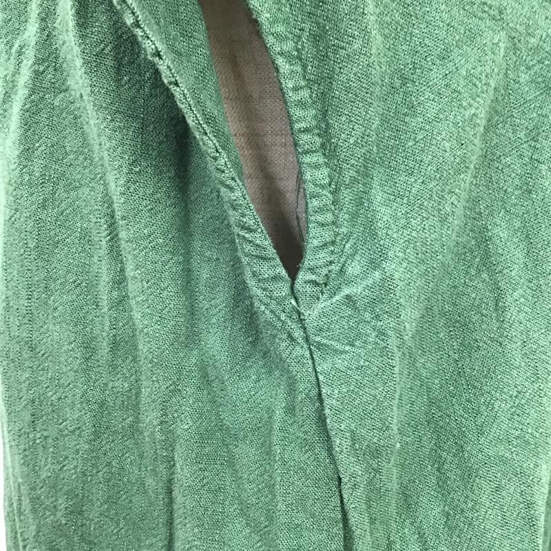 ティティベイト titivate ワンピース ロングスカート XN0997 フレンチスリーブ S 無地 緑 / グリーン /  レディース USED 古着 中古 10115327