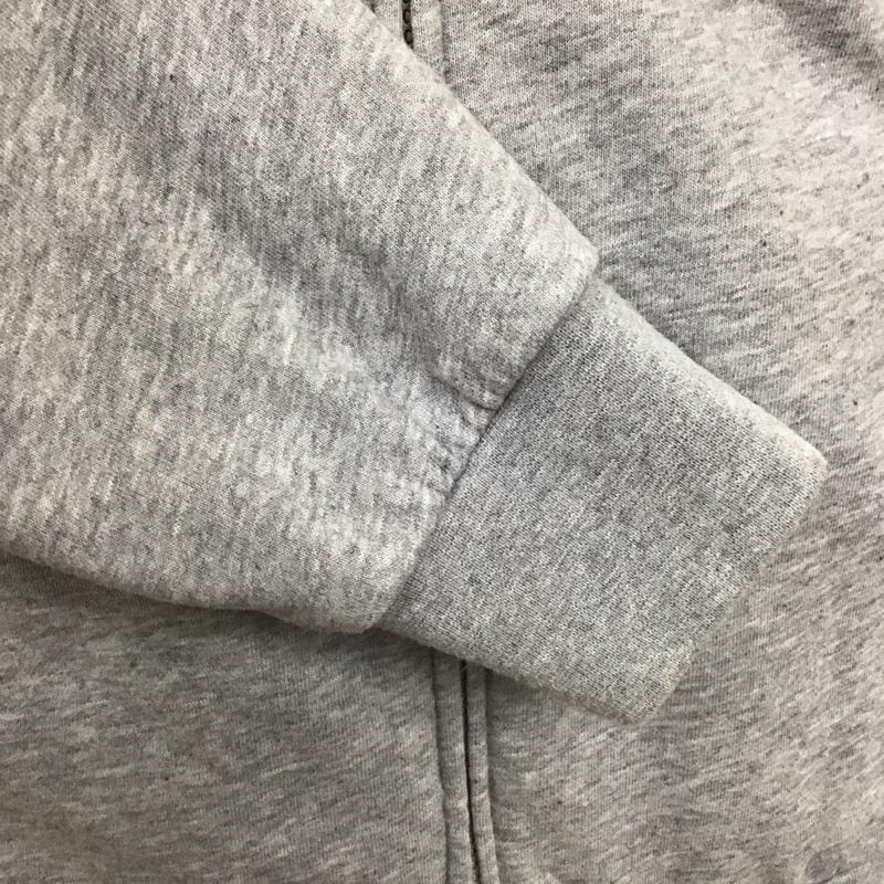 アディダスネオレーベル adidas NEO Label パーカー 長袖 ジップアップ スウェット L ロゴ、文字 灰 / グレー /  メンズ USED 古着 中古 10123286
