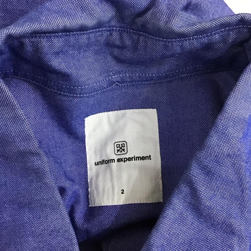 ユニフォームエクスペリメント uniform experiment シャツ、ブラウス 長袖 長袖シャツ カラーシャツ ポケットシャツ 長袖カットソー ボーダーシャツ 2 ボーダー柄 マルチカラー / マルチカラー /  メンズ USED 古着 中古 10114703