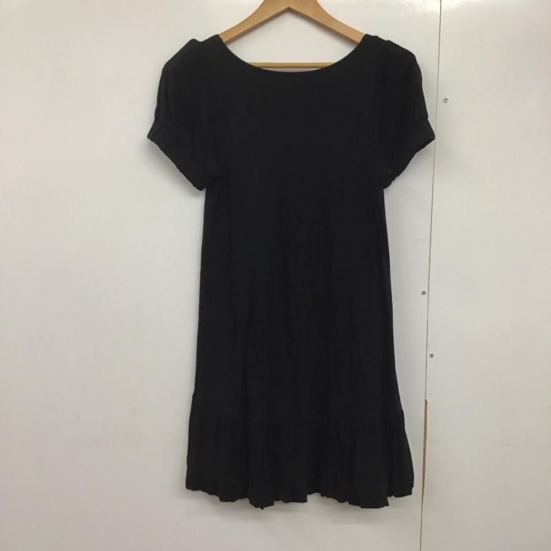 バーバリーブルーレーベル BURBERRY BLUE LABEL ワンピース ミニスカート 38 無地 黒 / ブラック /  レディース USED 古着 中古 10143755
