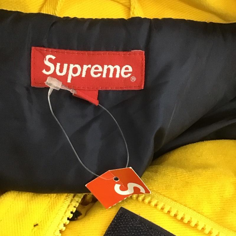シュプリーム Supreme ジャケット、上着 ジャンパー、ブルゾン Brushed Twill Zip Jacket L ロゴ、文字 黄 / イエロー /  メンズ USED 古着 中古 10106384