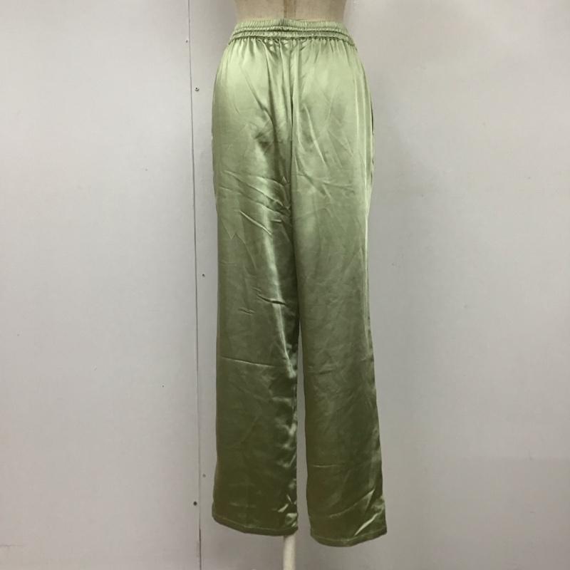 ビーミング バイ ビームス B:MING by BEAMS ボトムス ボトムス 93-23-0425-024 サテンテーパードパンツ M 無地 薄緑 / ライトグリーン /  レディース USED 古着 中古 10118348