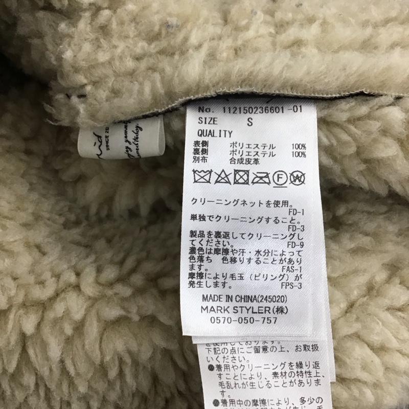 アングリッド Ungrid ジャケット、上着 ジャンパー、ブルゾン 112150236601 フェイクムートンボアブルゾン S 無地 黒 / ブラック /  レディース USED 古着 中古 10136448