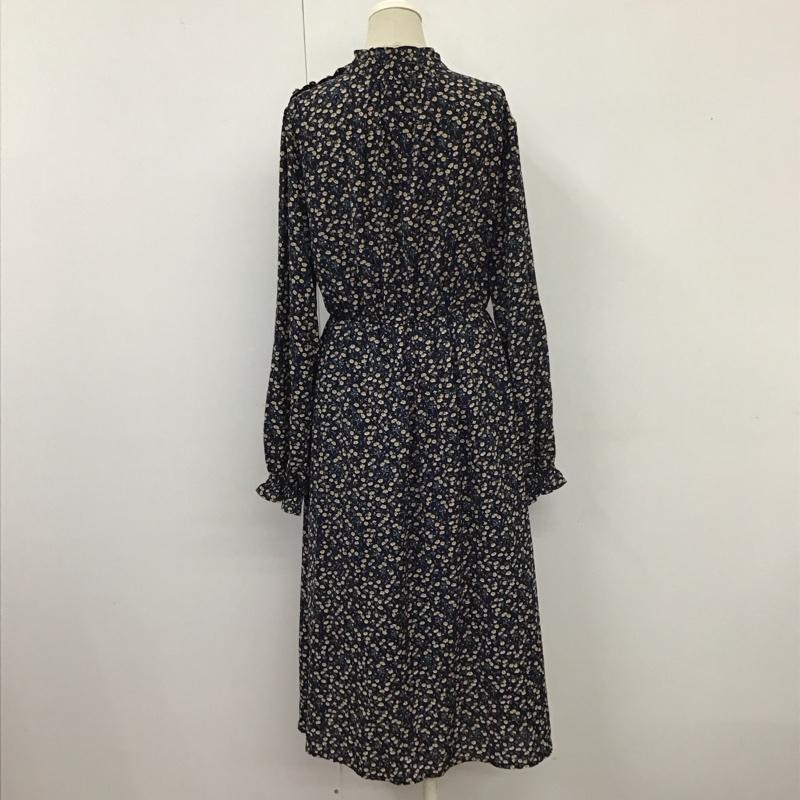オリーブデオリーブ OLIVE des OLIVE ワンピース ロングスカート 長袖ロングワンピース フレアワンピース 切り替えワンピース 総柄 FREE プリント マルチカラー / マルチカラー /  レディース USED 古着 中古 10116957