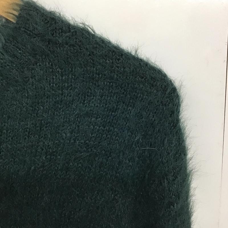 ウノピュウノウグァーレトレリラックス 1piu1uguale3 RELAX ニット、セーター 長袖 長袖ニットカットソー クルーネック セーター モヘア L ロゴ、文字 緑 / グリーン /  メンズ USED 古着 中古 10140850