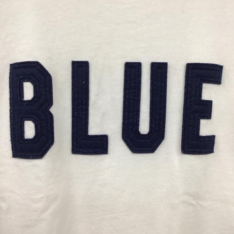 ブルーブルー BLUE BLUE Tシャツ 半袖 半袖カットソー プリントTシャツ クルーネックカットソー M ロゴ、文字 白 / ホワイト /  メンズ USED 古着 中古 10149575