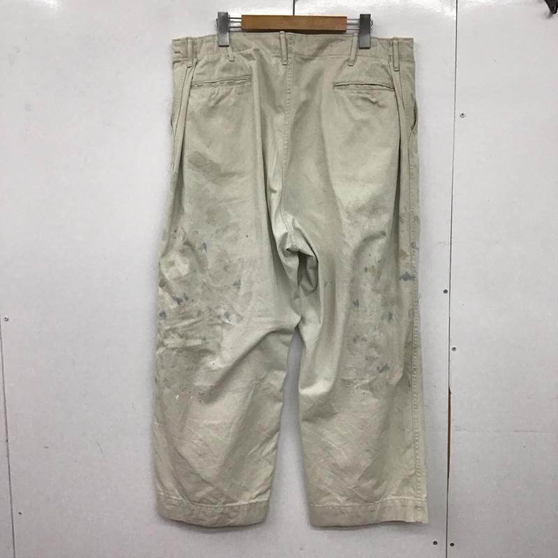 バウワウ Bowwow パンツ チノパン チノパン ワイドパンツ カジュアルパンツ ダメージ加工 灰 / グレー /  メンズ USED 古着 中古 10147543