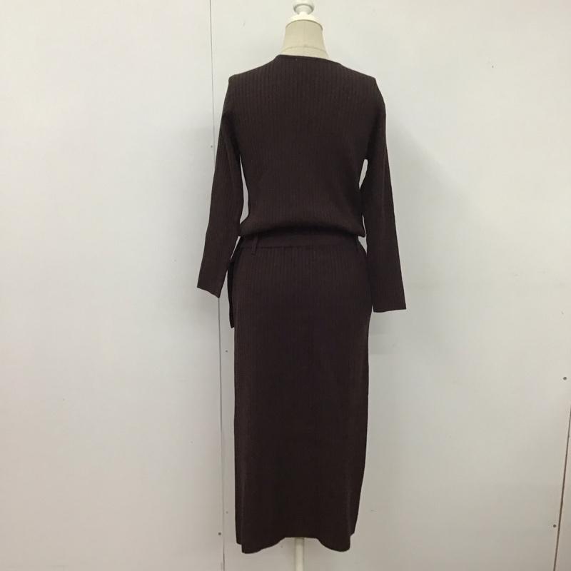 マイストラーダ MyStarada ワンピース ロングスカート 39364760 38 無地 茶 / ブラウン /  レディース USED 古着 中古 10125072