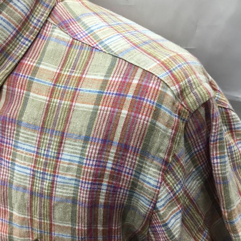 ラルフローレン RALPHLAUREN シャツ、ブラウス 半袖 チェックシャツ 半袖シャツ カラーシャツ ボタンダウンシャツ M チェック マルチカラー / マルチカラー /  メンズ USED 古着 中古 10108736