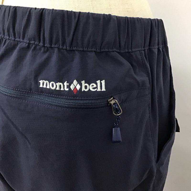 モンベル mont-bell ボトムス ボトムス 1105476 ストレッチO.D.ニッカ トレッキング用パンツ L ロゴ、文字 紺 / ネイビー /  レディース USED 古着 中古 10120412