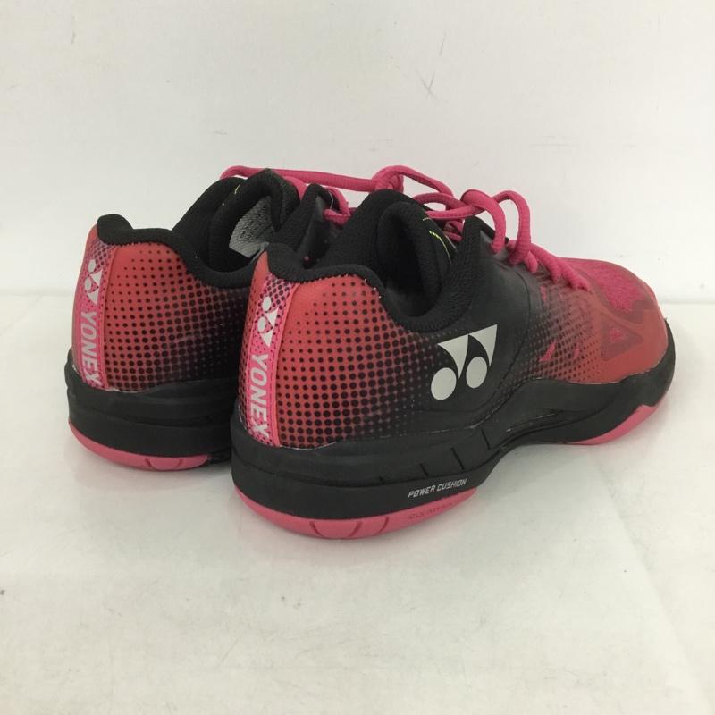 ヨネックス YONEX スニーカー スニーカー SHTAD2WG パワークッション エアラスダッシュ2 ワイドGC テニスシューズ 23.5cm 23.5cm ロゴ、文字 黒 / ブラック / X 赤 / レッド /  レディース USED 古着 中古 10142501