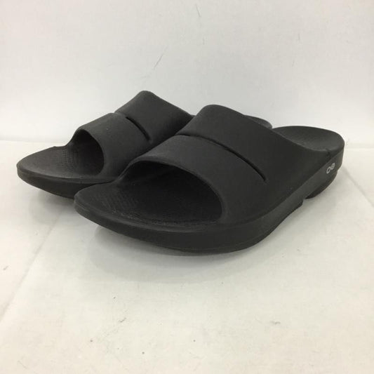 ウーフォス OOFOS サンダル サンダル リカバリーシューズ EU43 ロゴ、文字 黒 / ブラック /  メンズ USED 古着 中古 10132574