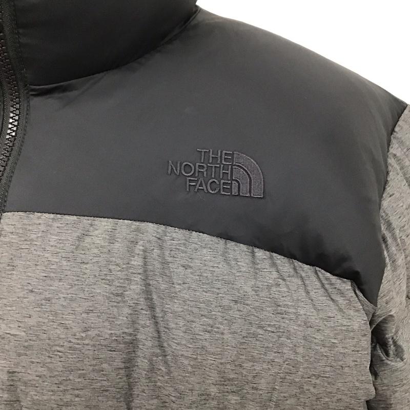 ザノースフェイス THE NORTH FACE ジャケット、上着 ジャンパー、ブルゾン ジップアップジャケット ジャンパー ジャケット ダウンジャケット アウター L ロゴ、文字 黒 / ブラック / X 灰 / グレー /  メンズ USED 古着 中古 10121023