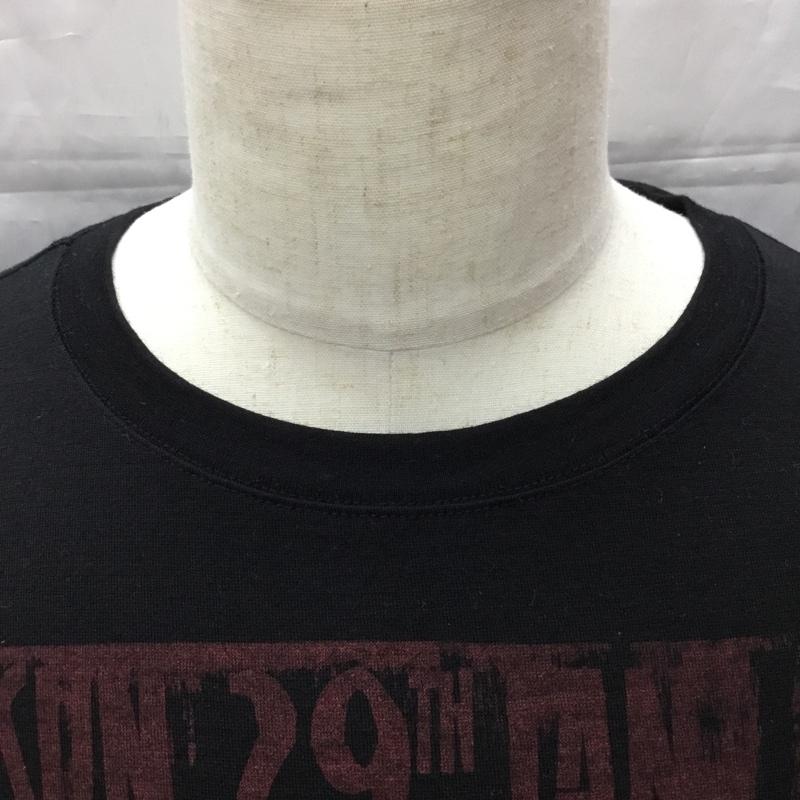 ポールスミス Paul Smith Tシャツ 長袖 M ロゴ、文字 X プリント 黒 / ブラック /  メンズ USED 古着 中古 10111897