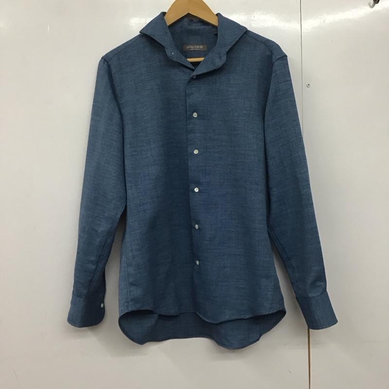 アデイインザライフ ユナイテッドアローズ A day in the life UNITED ARROWS シャツ、ブラウス 長袖 長袖シャツ 無地シャツ カラーシャツ M 無地 青 / ブルー /  メンズ USED 古着 中古 10142593