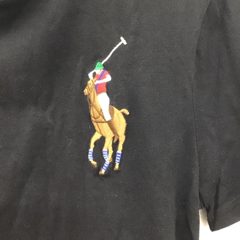 ポロラルフローレン POLO RALPH LAUREN Tシャツ 半袖 M 無地 黒 / ブラック /  メンズ USED 古着 中古 10129998