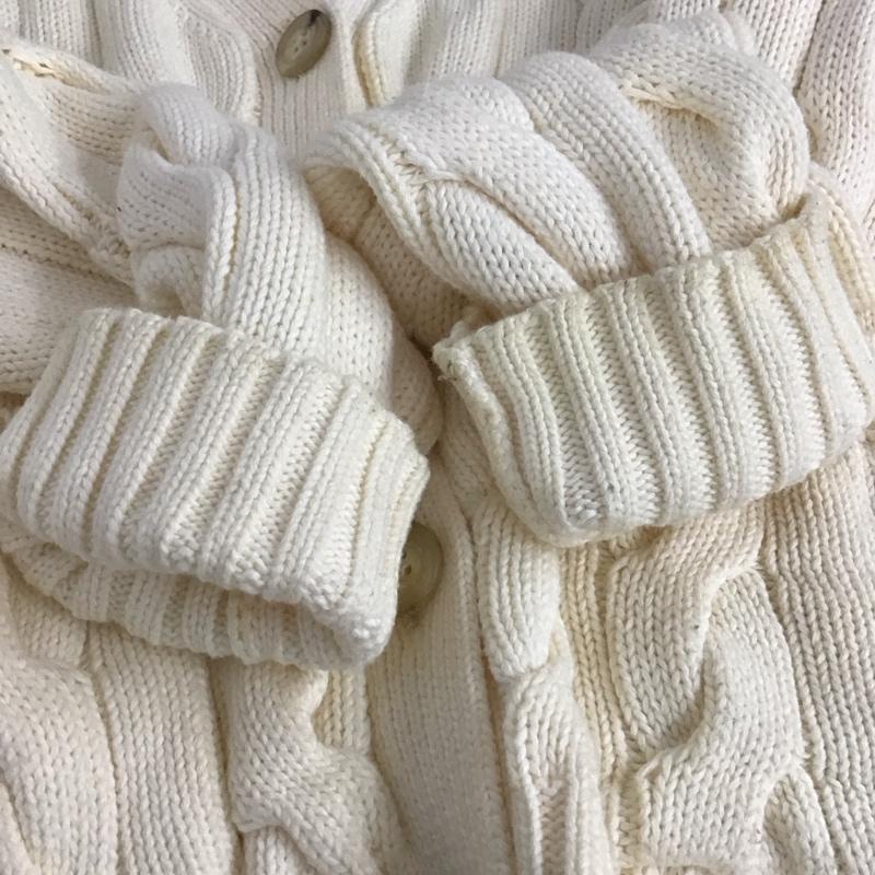 ポロラルフローレン POLO RALPH LAUREN カーディガン 長袖 M 無地 白 / ホワイト /  レディース USED 古着 中古 10147203