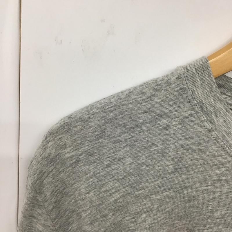 ディーゼル DIESEL カットソー 長袖 長袖カットソー プリントカットソー クルーネック XL ロゴ、文字 灰 / グレー /  メンズ USED 古着 中古 10130286