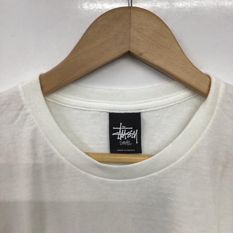 ステューシー STUSSY Tシャツ 半袖 半袖カットソー プリントTシャツ クルーネックカットソー S ロゴ、文字 白 / ホワイト /  メンズ USED 古着 中古 10145557