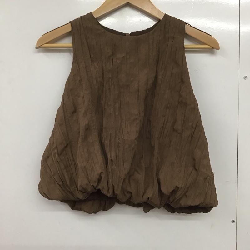 ザラ ZARA タンクトップ タンクトップ S 無地 茶 / ブラウン /  レディース USED 古着 中古 10144044