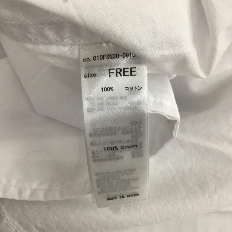 マウジー MOUSSY シャツ、ブラウス 長袖 010FSN30-0910 RYOTA DAIMON バックプリント FREE ロゴ、文字 白 / ホワイト /  レディース USED 古着 中古 10107932
