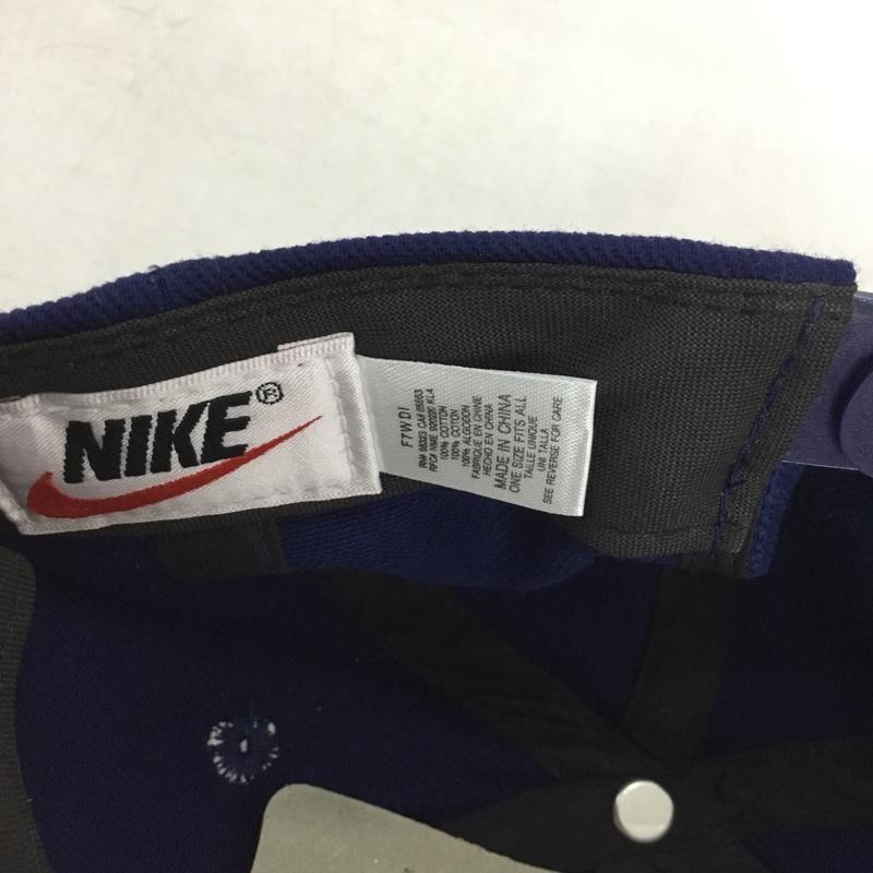 ナイキ NIKE 帽子 キャップ F7WDI 90s 90年代 ロゴ、文字 紺 / ネイビー /  メンズ USED 古着 中古 10149896