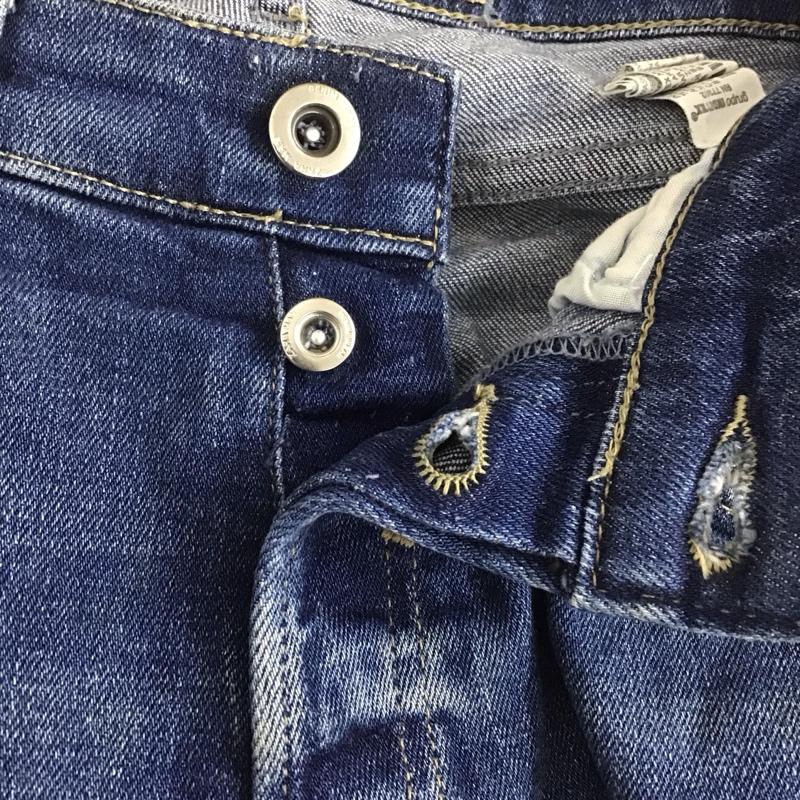 ザラメン ZARA MAN パンツ デニム、ジーンズ デニムパンツ スリムパンツ カジュアルパンツ ストレッチパンツ 40インチ ダメージ加工 インディゴ / インディゴ /  メンズ USED 古着 中古 10129510