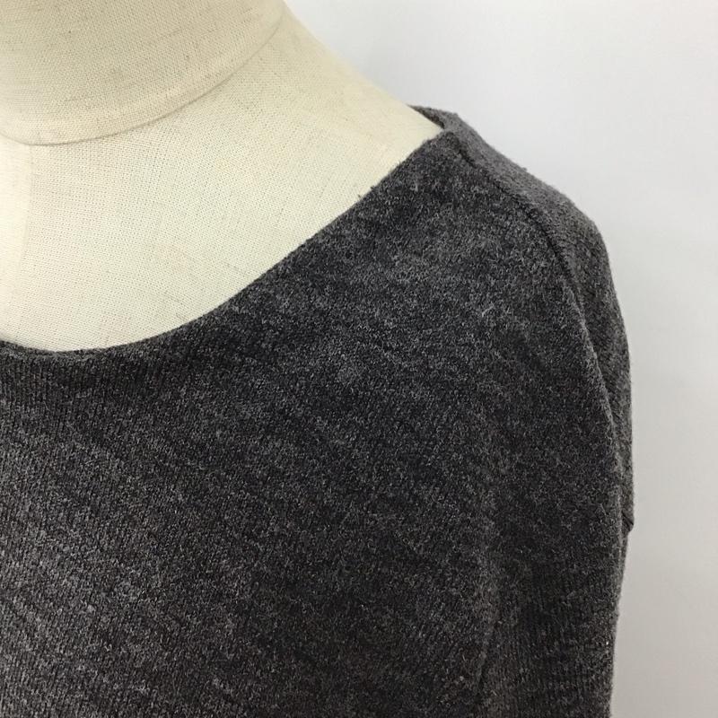 ザラ ZARA ワンピース ロングスカート 長袖ロングワンピース フレアワンピース 切り替えワンピース XL 無地 灰 / グレー /  レディース USED 古着 中古 10118564