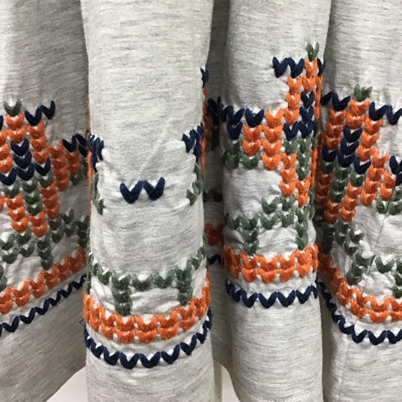 ビームス ハート BEAMS HEART ワンピース ロングスカート 43-26-0366-213 キャミソールワンピース 刺繍 灰 / グレー /  レディース USED 古着 中古 10115472