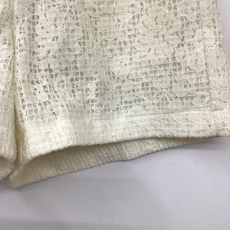 ミスティウーマン mysty woman パンツ ショートパンツ M 無地 オフホワイト / オフホワイト /  レディース USED 古着 中古 10130313
