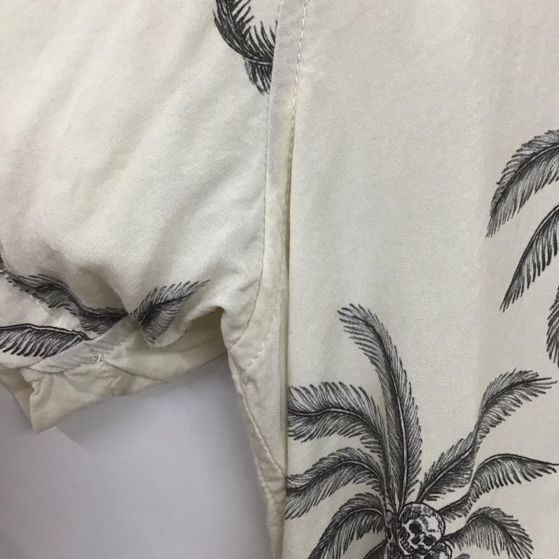 クライミー CRIMIE シャツ、ブラウス 半袖 cr1-02c3-ss07 半袖シャツ プリントシャツ パームツリー柄アロハシャツ XL プリント 白 / ホワイト /  メンズ USED 古着 中古 10136185