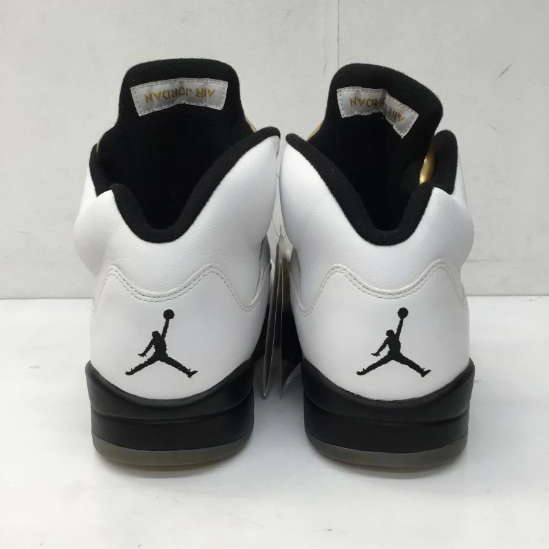 ナイキ NIKE スニーカー スニーカー 136027-133 Air Jordan 5 Retro Olympic 26.0cm ロゴ、文字 白 / ホワイト / X 金 / ゴールド /  メンズ USED 古着 中古 10140756