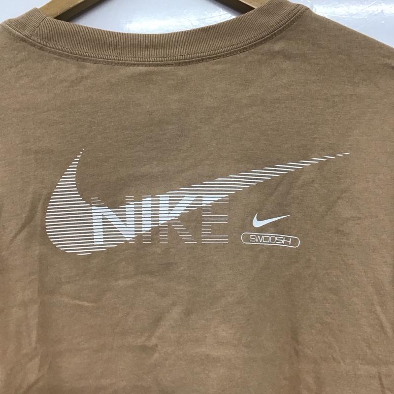 ナイキ NIKE Tシャツ 長袖 dr5633-200 スウッシュ GX L/S トップス M 無地 X ロゴ、文字 ベージュ / ベージュ /  レディース USED 古着 中古 10150846