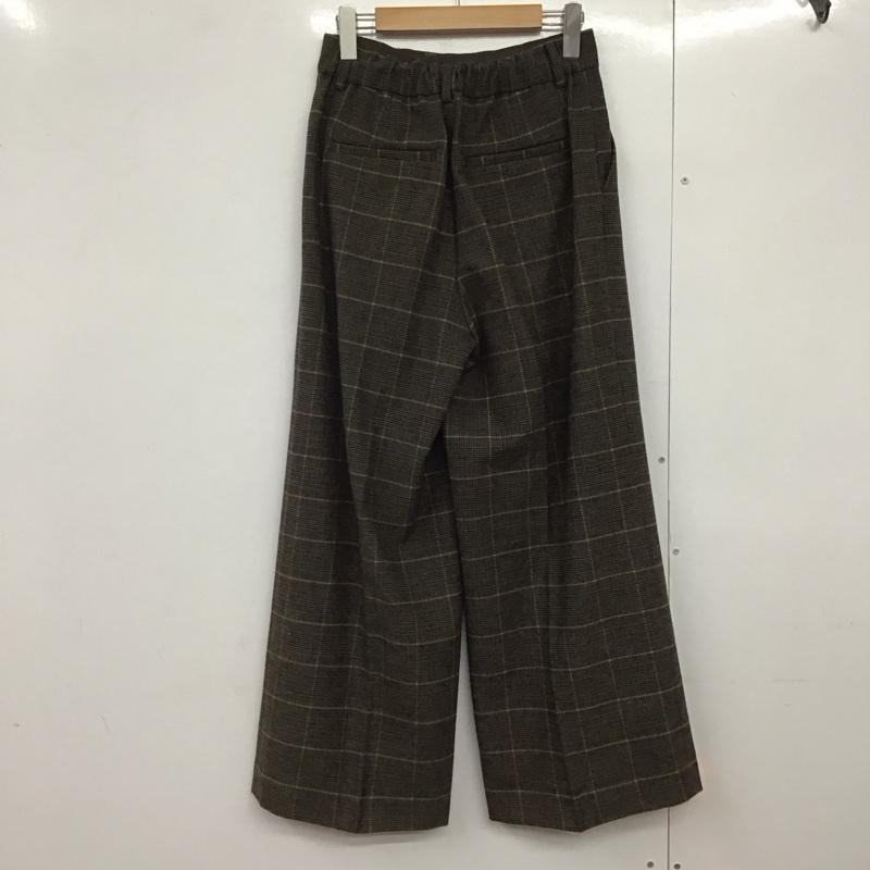 グローバルワーク GLOBAL WORK パンツ スラックス スラックスパンツ ワイドパンツ センタータックパンツ S チェック マルチカラー / マルチカラー /  レディース USED 古着 中古 10142474