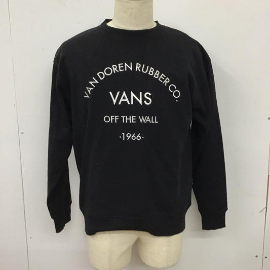 バンズ VANS トレーナー 長袖 122r1040700 スウェットプルオーバー 長袖トレーナー S ロゴ、文字 黒 / ブラック /  メンズ USED 古着 中古 10115930