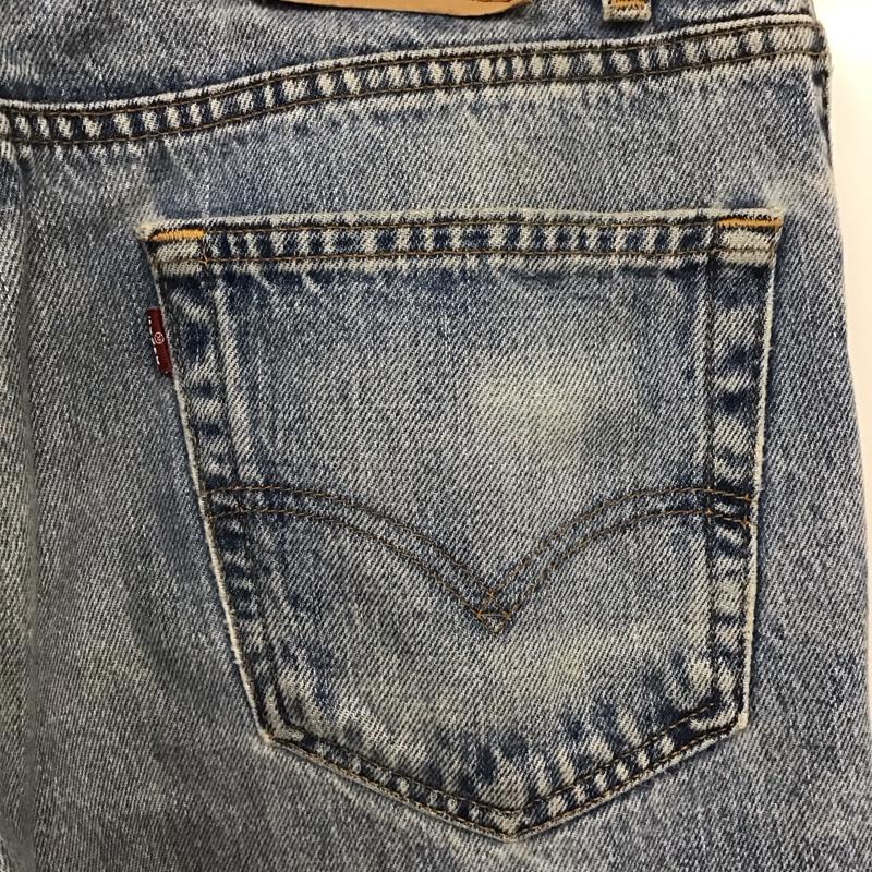 リーバイス Levi s パンツ デニム、ジーンズ デニムパンツ ストレートパンツ ワイドパンツ カジュアルパンツ リメイク 36 無地 インディゴ / インディゴ /  メンズ USED 古着 中古 10109764