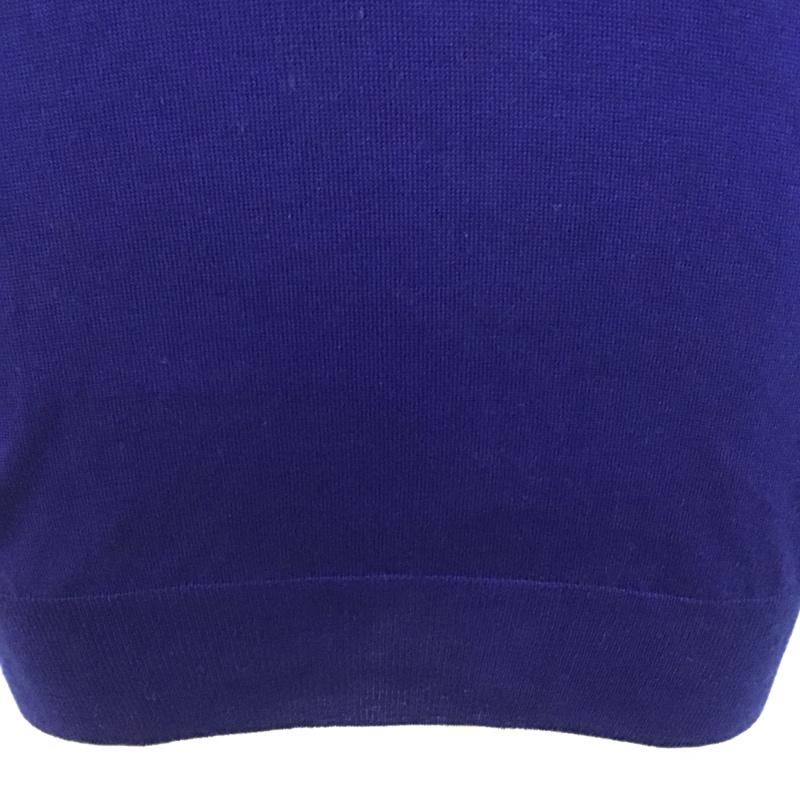 アタッチメント ATTACHMENT ニット、セーター 長袖 Vネック 3 無地 青 / ブルー /  メンズ USED 古着 中古 10120756