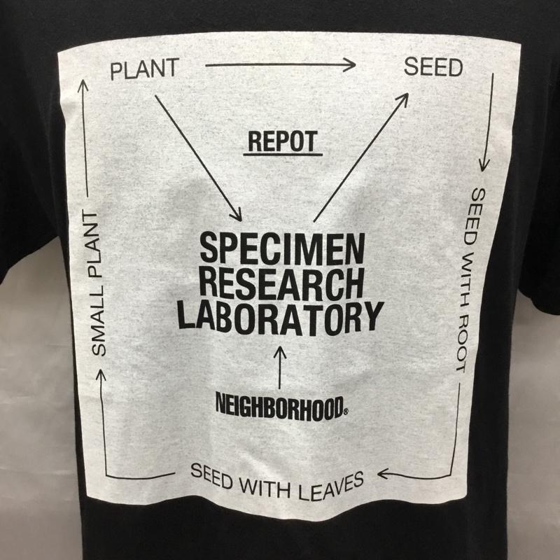 ネイバーフッド NEIGHBORHOOD Tシャツ 半袖 半袖カットソー プリントTシャツ クルーネックカットソー M プリント 黒 / ブラック /  メンズ USED 古着 中古 10118625