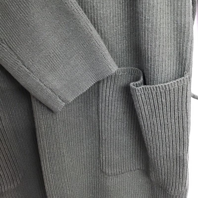 アズールバイマウジー AZUL BY MOUSSY ワンピース ロングスカート 250DSH73-019I SHOULDER SLIT KNIT ONE-PIECE ニットワンピース S 無地 緑 / グリーン /  レディース USED 古着 中古 10142280