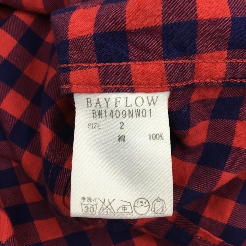 ベイフロー BAYFLOW シャツ、ブラウス 長袖 bw1409nw01 チェックシャツ 長袖シャツ カラーシャツ 2 チェック マルチカラー / マルチカラー /  メンズ USED 古着 中古 10109280