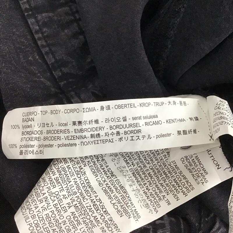 ザラベーシック ZARA BASIC シャツ、ブラウス 長袖 S 無地 黒 / ブラック /  レディース USED 古着 中古 10136527