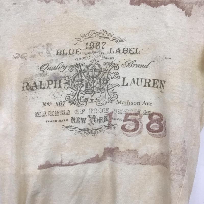 ラルフローレン RALPHLAUREN Tシャツ 半袖 M プリント ベージュ / ベージュ /  レディース USED 古着 中古 10140339