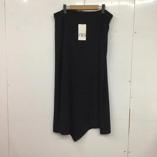 ザラ ZARA スカート ロングスカート ロングスカート フレアスカート カジュアルスカート XL 無地 黒 / ブラック /  レディース USED 古着 中古 10135432