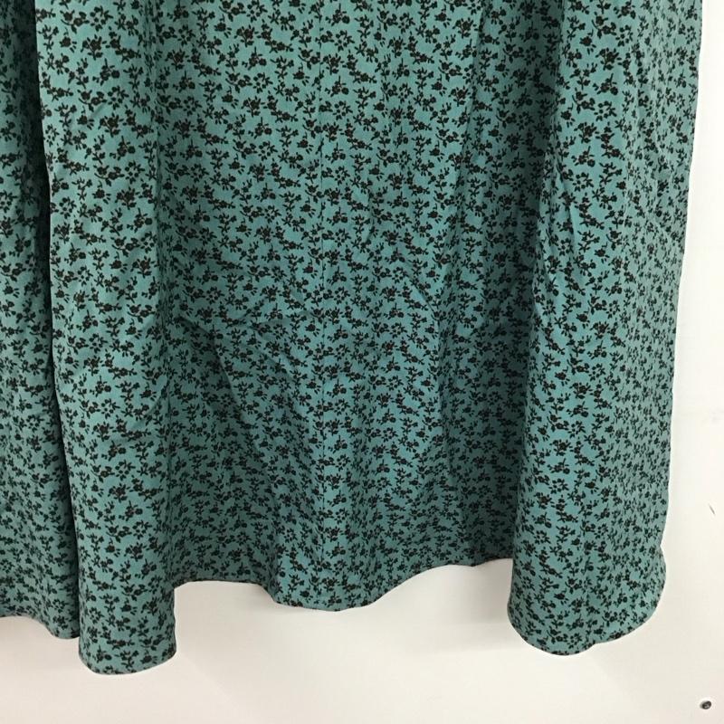 ローリーズファーム LOWRYS FARM スカート ロングスカート LFP5022TK ハナクルミボタンＡラインスカート FREE 花柄 青 / ブルー /  レディース USED 古着 中古 10146916